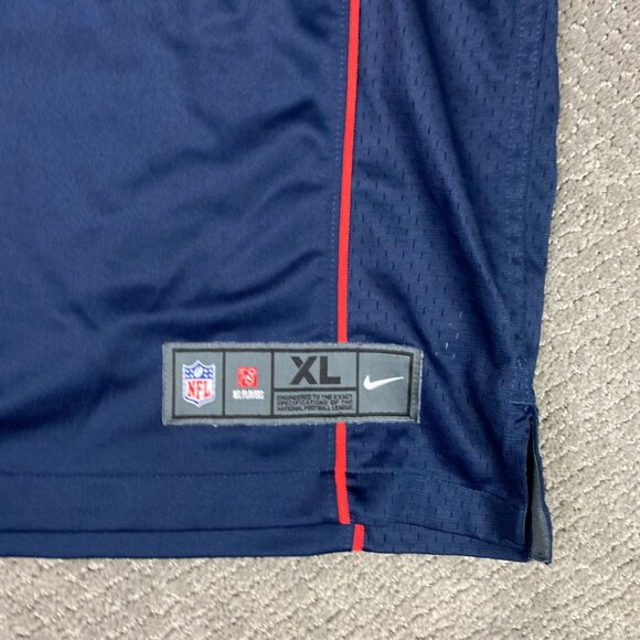 Julian Edelman New England Patriots Jersey Men's XL Blue Football Nike On Field - Picture 3 of 9